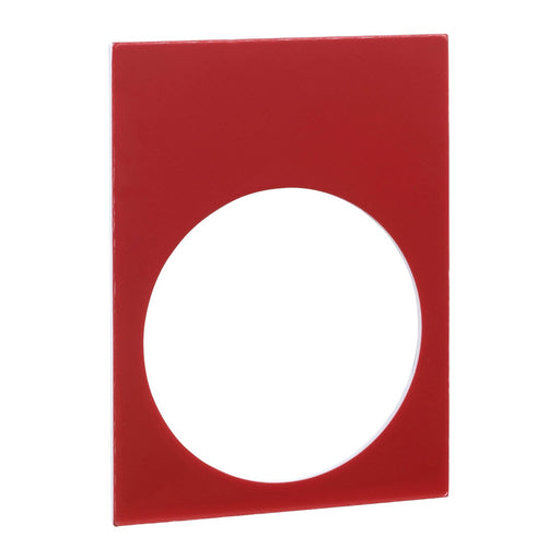 Schneider Electric - Bezeichnungsschild für Befehlsgeräte Leerschild ZB2BY2101 30x40 sw rt