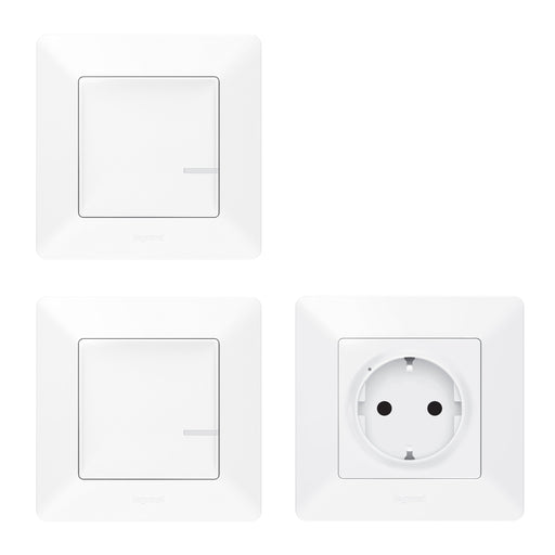 Legrand - Steckdose Erweiterungspack Legrand 752127 Ultraweiss