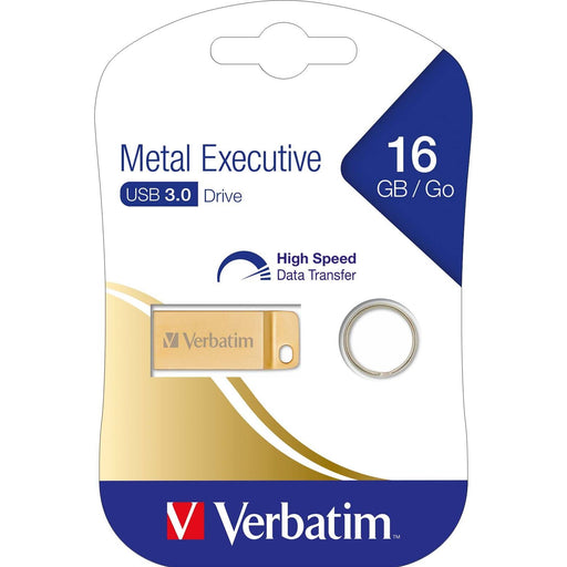Verbatim - Speichermedium digital USB-Stick 16GB 3.0 99104 Gold Metal Executive