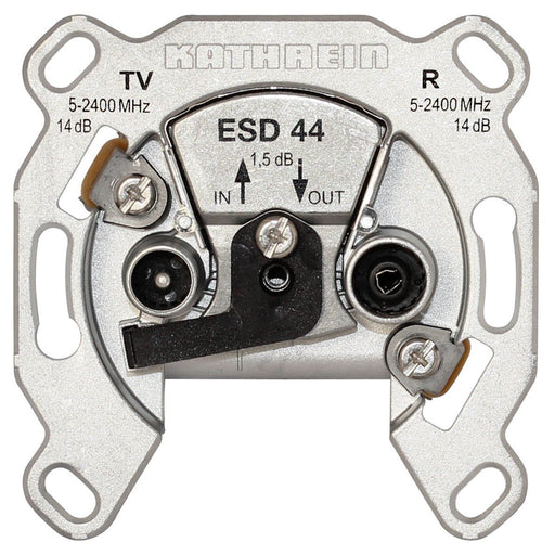 Kathrein - Antennensteckdose BK-Steckdose 2fach ESD 44 Durchschleifdose