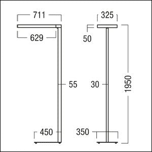 Zumtobel Group - Stehleuchte LED-Stehleuchte EPURIA DI #42187163 4000K