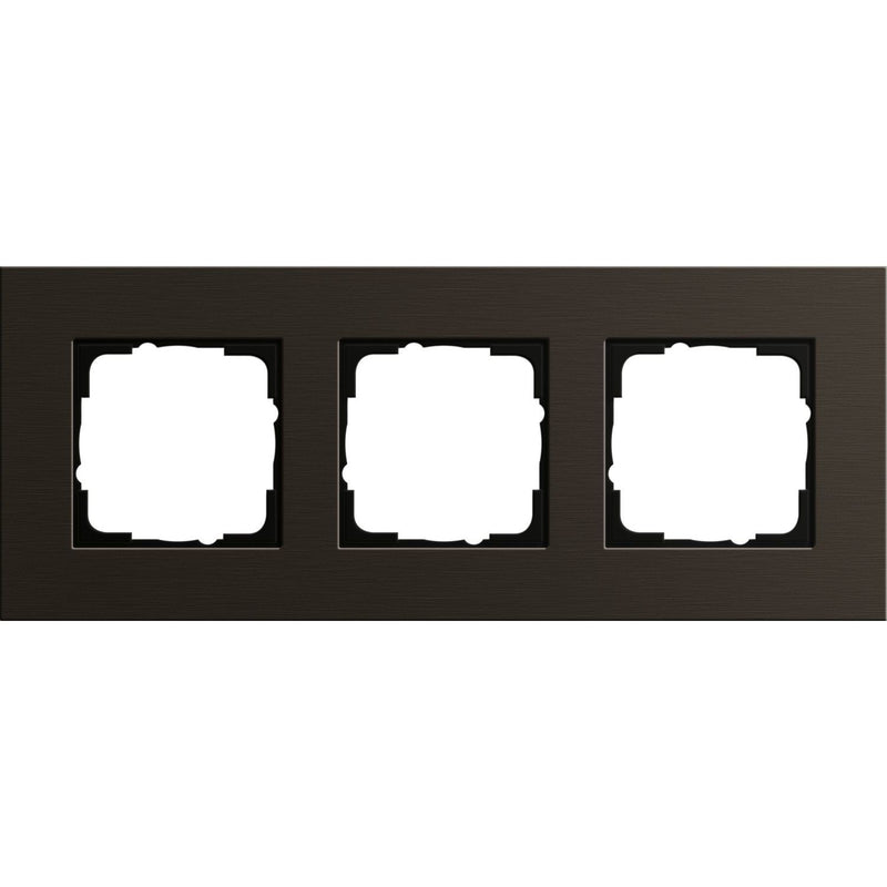 Gira - Abdeckrahmen 3-fach 0213127 aluminium braun