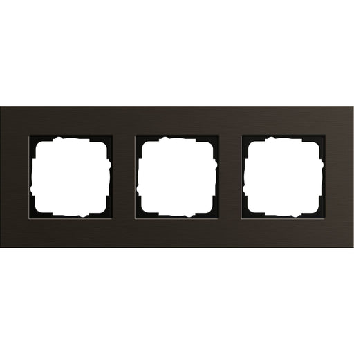 Gira - Abdeckrahmen 3-fach 0213127 aluminium braun
