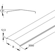 Niedax - Deckel für Kabeltragsystem Deckel für Gitterrinne GRD 40/7.5° E3 38,5x3000mm − 3 Meter