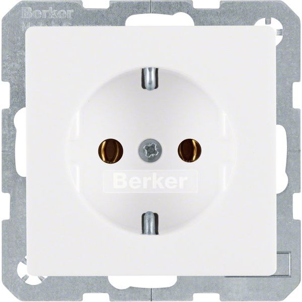 Berker - Steckdose SCHUKO-Steckdose 41436089 polarweiss samt