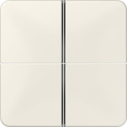 Jung - Abdeckung/Bedienelement für Installationsschalterprogramme Tastensatz 4-fach ws CD 404 TSA komplett − 1 Stück