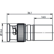 Telegärtner - Koax-Steckverbinder BNC-Kabelstecker 100023320 cr/cr RG-214/U
