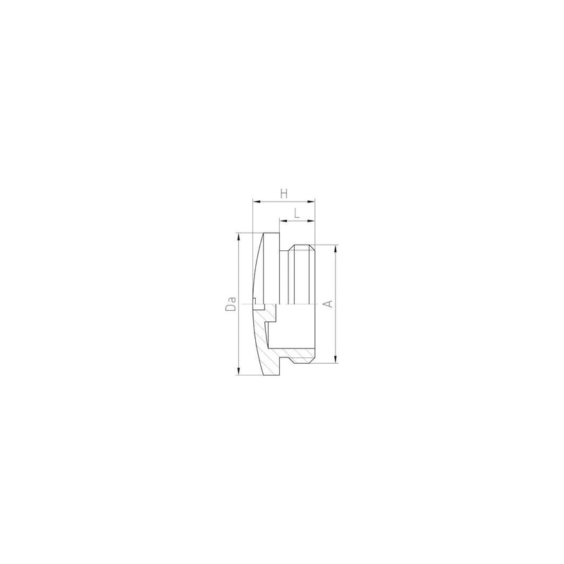 Jacob - Verschlussschraube PA-Verschlussschrauben 10.6315PA/SW M63x1 − 50 Stück