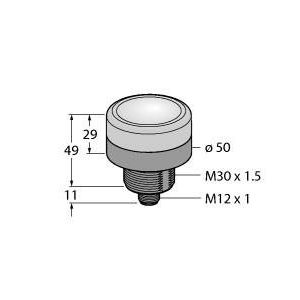 Turck - Optisches/Akustisches Signalgerät LED-Anzeige K50BCLYWXPQ Kennleuchte − 1 Stück