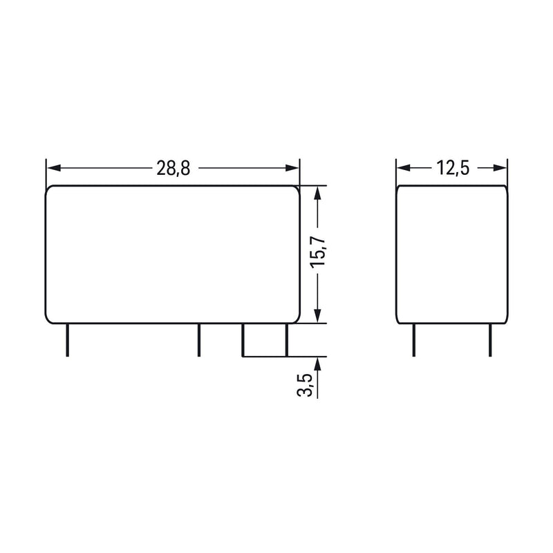 WAGO - Schaltrelais Elementarrelais 788-196 DC 12V,1Wechsler − 20 Stück