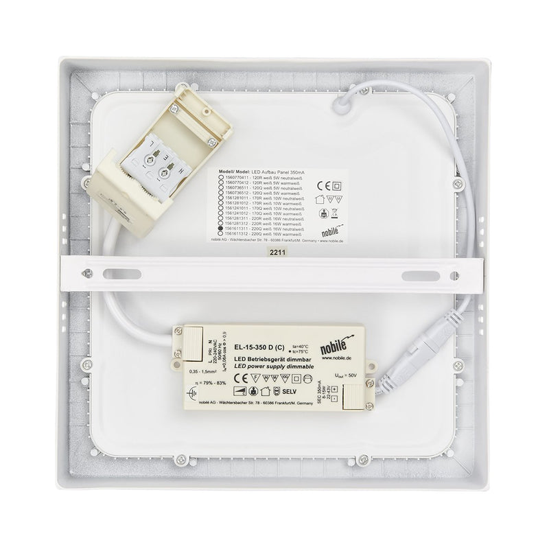 Nobile - Decken-/Wandleuchte LED-Aufbau-Panel 1561611311 840, dim