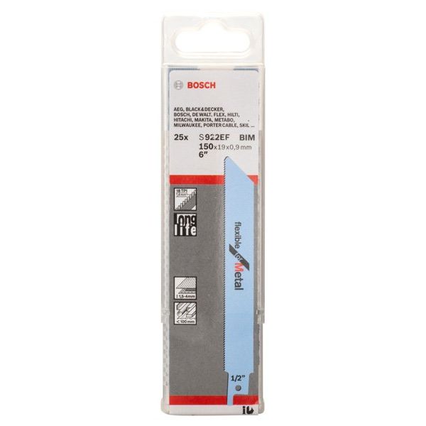 Bosch - Säbelsägeblatt Flexible for 2608657551 Metal, 25er-Pack