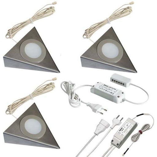 Hera - Decken-/Wandleuchte 3er-Set LED-UB-Leuchte 61055931202 2-LEDww eds+TrafoEBS