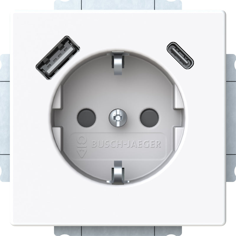 Busch-Jaeger - Steckdose SCHUKO Steckdose 20 EUCB2USBAC-84 SB-A+C