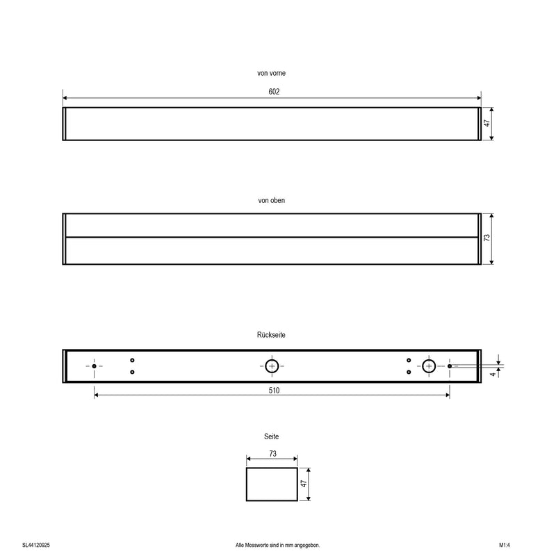 EVN Lichttechnik - Decken-/Wandleuchte LED-Wandleuchte SL44120925