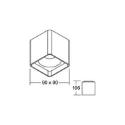 Brumberg Leuchten - Decken-/Wandleuchte LED-Anbaudownlight 230V 12126173