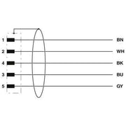 Phoenix Contact - Konfektioniertes Sensor-Aktor-Kabel Sensor-/Aktor-Kabel SAC-5P-MR/10#1406144 − 50 Stück