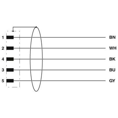 Phoenix Contact - Konfektioniertes Sensor-Aktor-Kabel Sensor-/Aktor-Kabel SAC-5P-MR/10#1406144 − 50 Stück