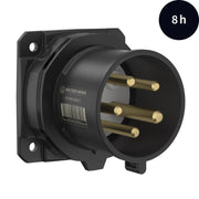 Walther Werke - CEE-Gerätestecker (IEC 60309) CEE NEO Phasenwender FW610508PH gerade 16A5P8h IP54 − 10 Stück