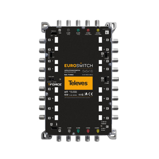 Televes - Multischalter 5 in 16 Guß MSE516NCQ mNT,quadt., kask