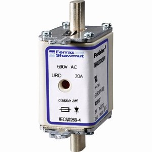 Mersen - Messersicherung NH-Sicherungseinsatz HL NH00UD69V50PV Gr.00 gR 50A/690V FM − 3 Stück
