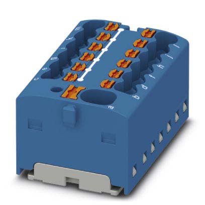Phoenix Contact - Durchgangs-Reihenklemme Verteilerblock PTFIX 4/12X1,5 BU − 20 Stück