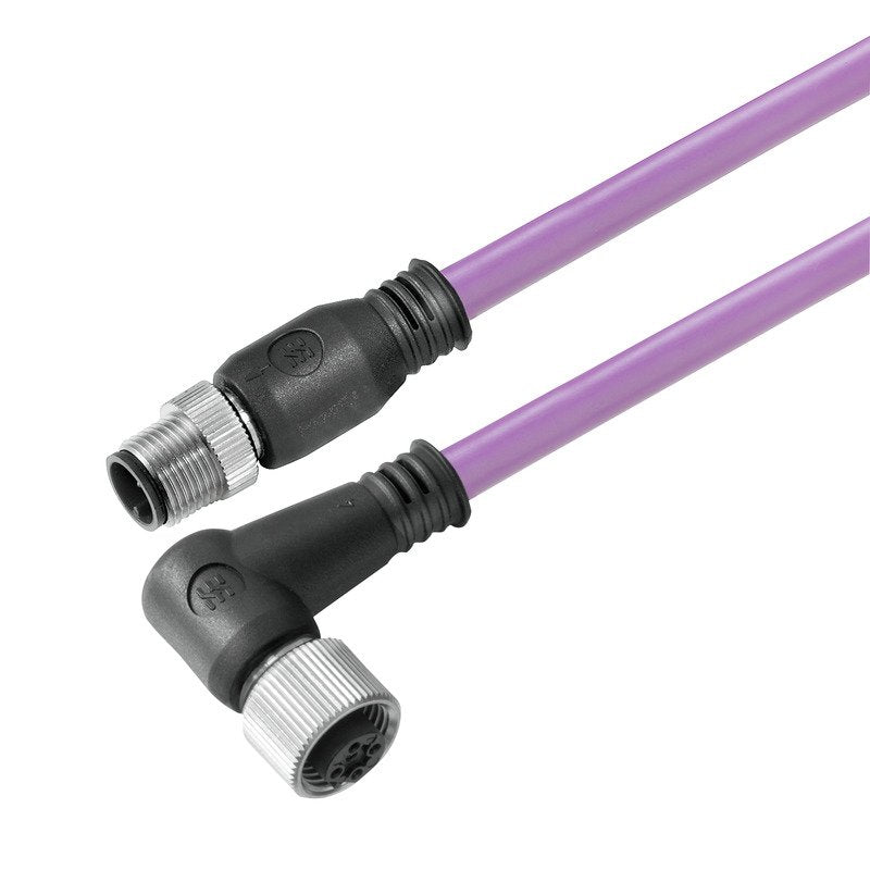 Weidmüller - Patchkabel Kupfer Industrie Verbindungsleitung SAILM12GM12WPB3.0D Polzahl:2