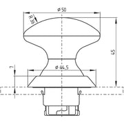 Schmersal - NOT-AUS-Taster, Komplettgerät Not-Halt-Schlagtaster NDRZ50RT-2905-1