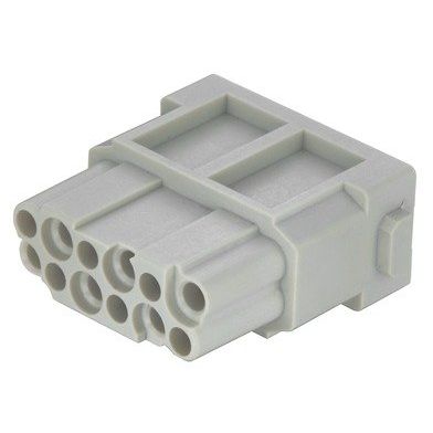 Harting - Kontakteinsatz für Rechtecksteckverbinder Han DD Modul, Einzelmodul, 09140123102XL Crimpanschluss