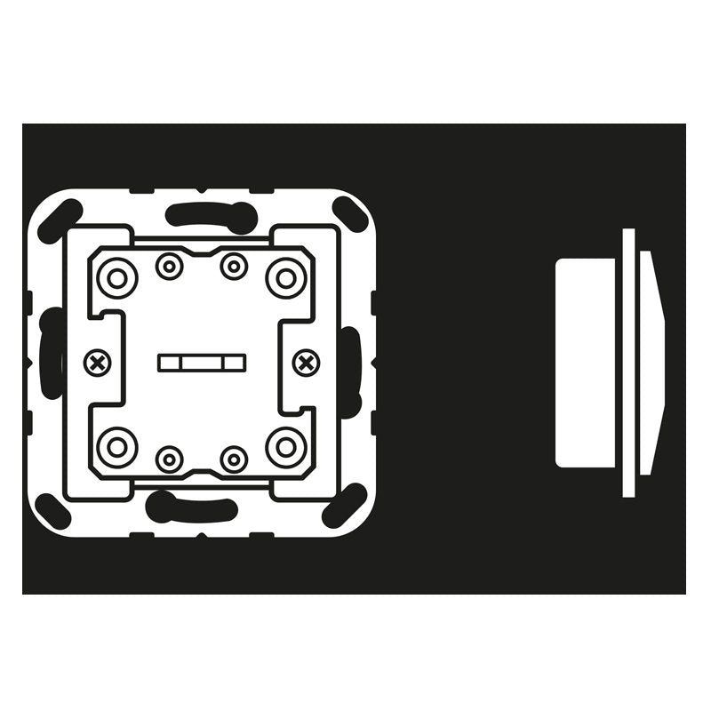 Jung - Bussystem-Tastsensor KNX-Taster Universal A 10911 ST 1-fach
