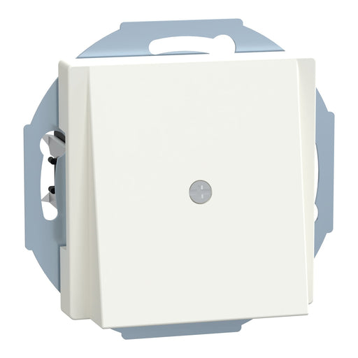 Merten - Einsatz/Abdeckung für Kommunikationstechnik Zentralplatte pws/gl 296319 Leitungsauslass
