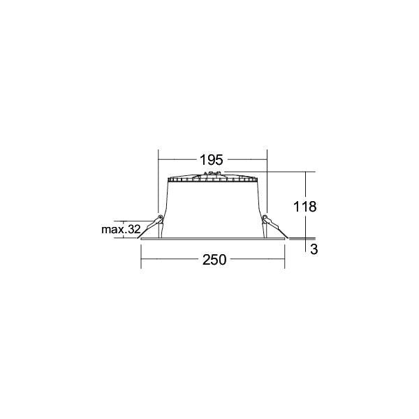 Brumberg Leuchten - Downlight/Strahler/Flutlicht LED-Einbaudownlight 230V 12731173 2700/3300/4000K