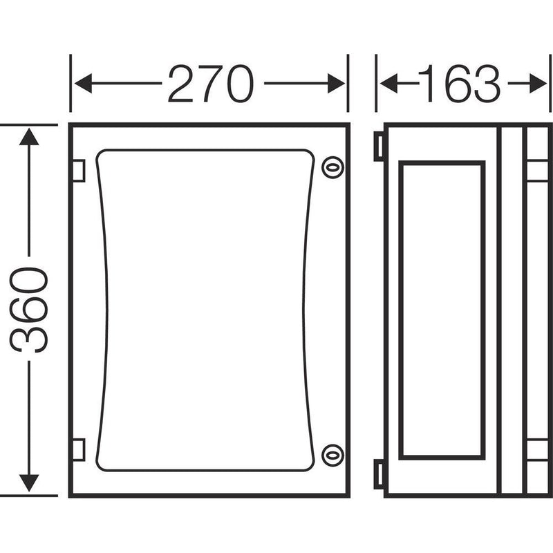 Hensel - Leergehäuse FP 0230 EB-Mass216x306x136mm