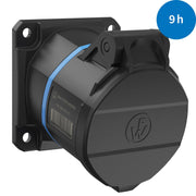 Walther Werke - CEE-Anbausteckdose (IEC 60309) CEE NEO Anbaudose schräg FW511509CC 16A 5P 9h IP54