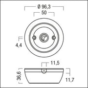 Zumtobel - Bussystem-Sensorüberwachung PIR-Sensor ED-SENS mini CM