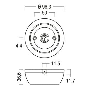 Zumtobel - Bussystem-Sensorüberwachung PIR-Sensor ED-SENS mini CM