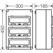 Hensel - Installationskleinverteiler Automatengehäuse Mi 1337 36TE