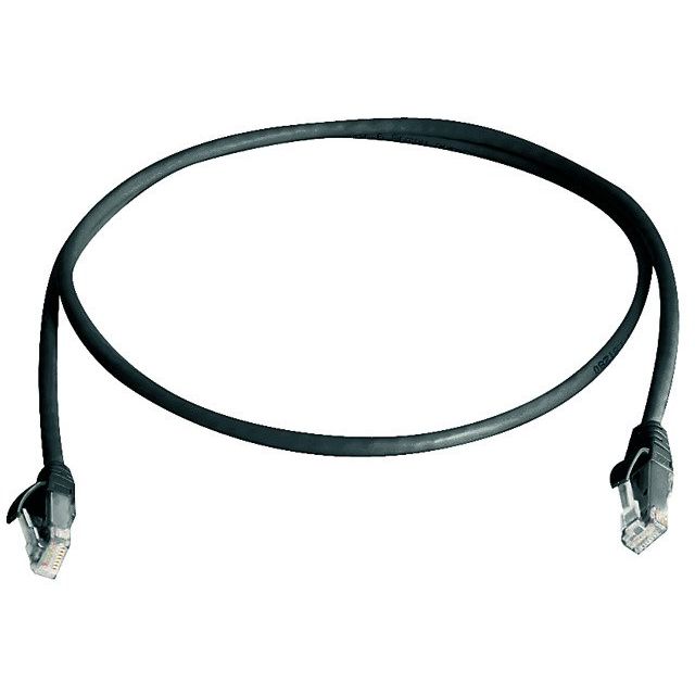 Telegärtner - Patchkabel Kupfer Patchkabel U/UTP C.5e 2,0m 100008392 MP8 schwarz
