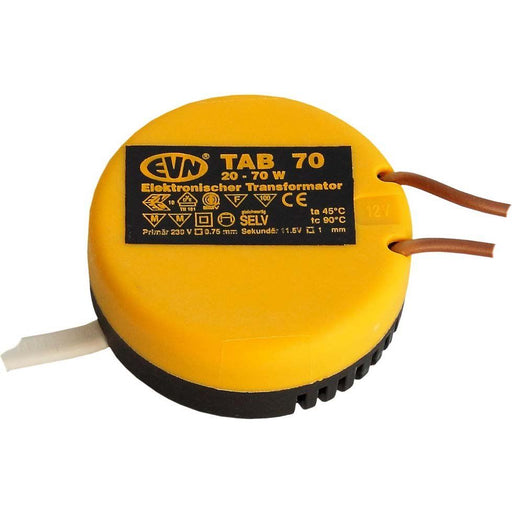 EVN Lichttechnik - Trafo für NV-Lichtsystem/NV-Halogenlampe Trafo TAB 70 20-70W H22mm D53mm