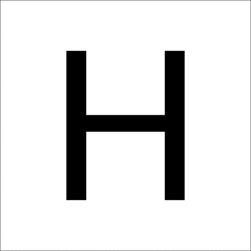 RZB - Beschriftung Buchstaben/Zahlen Buchstabe "H" 99222.013.H 100mm