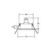 Brumberg Leuchten - Downlight/Strahler/Flutlicht NV-EB-Downlight 02-76010 50W GX5,3 weiß