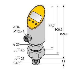 Turck - Druckschalter Drucksensor PS0.25V-50 #6833858 verdrehbar − 1 Stück