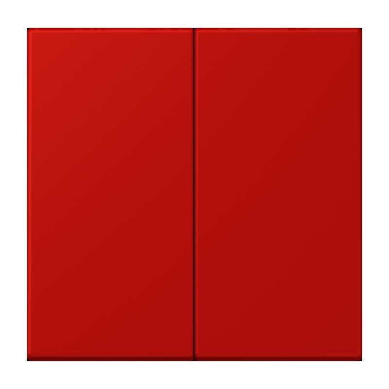 Jung - Abdeckung/Bedienelement für Installationsschalterprogramme Wippe für Taster 2fach LC 102 227 rouge vermillon 31