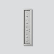Siedle&Söhne - Montageelement für Türstation Gehäuse-Aufputz GA 612-5/1-01 SM Silber-Metallic