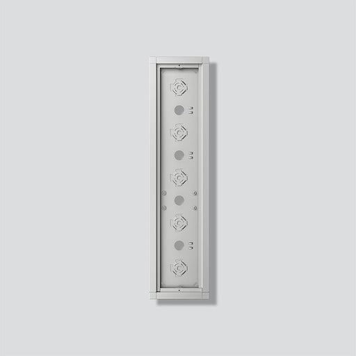 Siedle&Söhne - Montageelement für Türstation Gehäuse-Aufputz GA 612-5/1-01 SM Silber-Metallic