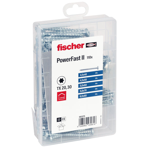 Fischer Deutschl - Sortimentskasten für Schrauben Meisterbox PowerFastIIPHVGTX