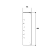 GGK - Geräteeinbaukanal FB-Kanal 60x230 gr 1054 − 2 Meter