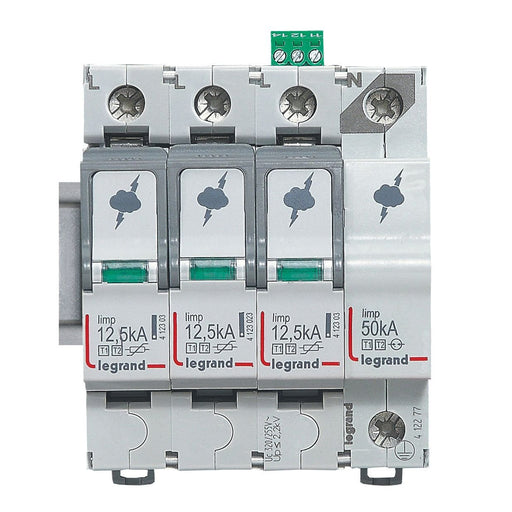 Legrand - Überspannungsableiter für Energietechnik/Stromversorgung Kombiableiter Legrand 412277 Typ 1+2, 3+1