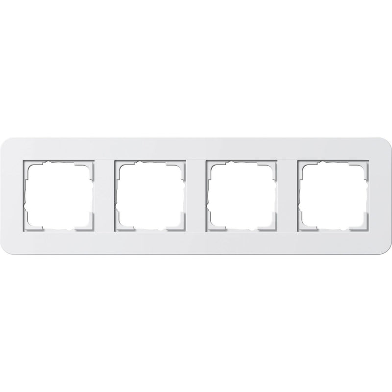 Gira - Abdeckrahmen 4fach 0214410 Reinweiß/Reinweiß