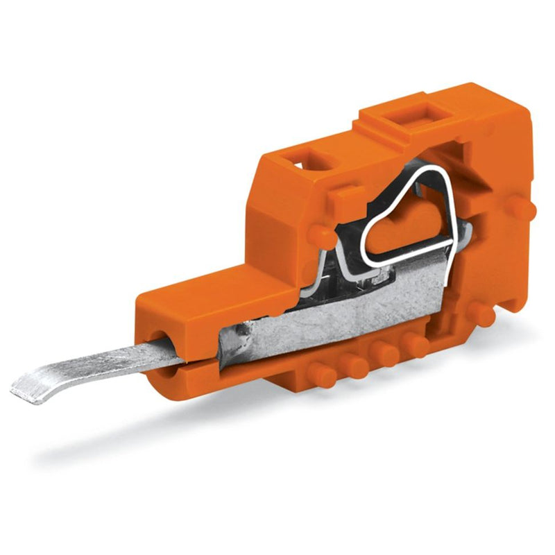 WAGO - Testadapter für Reihenklemmen Prüfsteckermodul 231-125 orange − 100 Stück